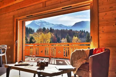 Image de Chalet Arpitan 2 :  Vue + sauna Grand Massif