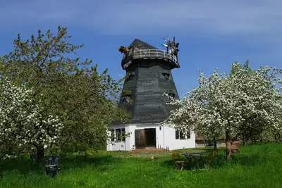 Image de Un moulin Ă vent pour tomber amoureux, la famille et les chiens avec un grand jardin