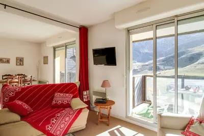 Image de Appartement 6 pers, balcon, pistes, parking couvert, centre station