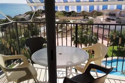 Image de Appartement avec magnifique terrasse au soleil en 1ère ligne, plage au coin de la rue, Costa Blanca