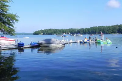 Chalet confortable de deux chambres sur le lac Winnipesaukee! Respiration Coucher De Soleil