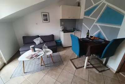 Image de Nouveau lit double vue sur la mer Ă la maison de la maison avec piscine et beaux couchers de soleil