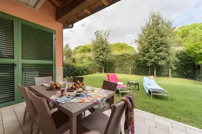 Image de Maison de vacances avec climatisation et terrasse