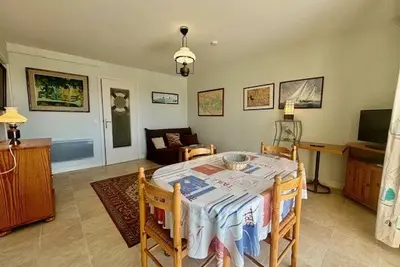 Appartement 2p 42m² à Quiberon, proche plage, loggia S/O, parking, animaux acceptés