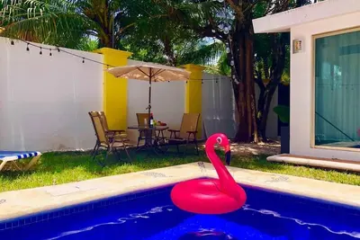 Image de semaine de la famille flamant rose