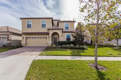 Orlando / DisneyGolf, une villa de villégiature, 9 Br / 5 Ba, face à la piscine, pas de voisin arrière