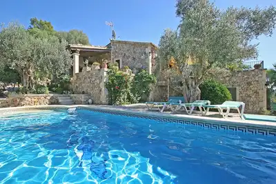 Image de Finca romantique, piscine privée, Internet, jardin, barbecue et terrasse