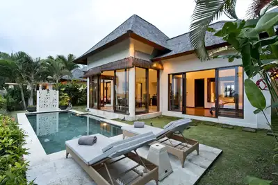 Image de Villa Sahaja 4 avec piscine privée et vue sur les rizières