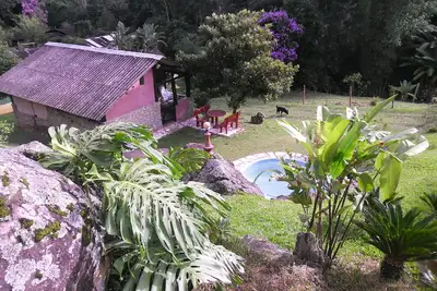 Chale sur le site de Kereruá avec piscine et barbecue exclusif