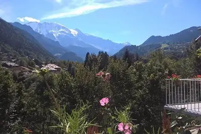 Image de Appartement dans chalet décor unique face au massif de la chaine du Mont-Blanc