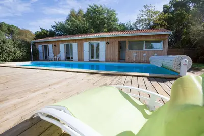 Image de Ideal pour 2 familles - 2 maisons avec piscine chauffée - 12 personnes