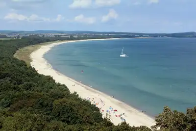 Image de Maison de campagne avec une vue magnifique sur la baie près de la plage de la mer Baltique