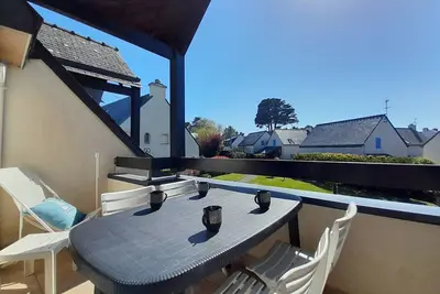 Image de Duplex à 200m de la plage, 3 pièces, balcon, parking, 4 pers. – Carnac