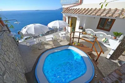 Vert Maison de Charme en vue de la mer Positano