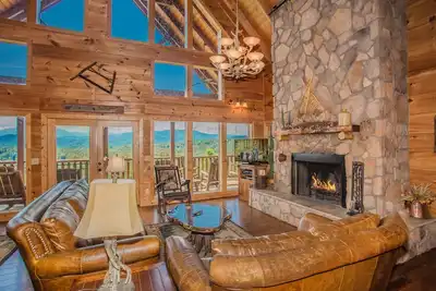 Image de Une vue à retenir: luxueuse, spacieuse et vue sur ce monde! Foyer au bois.