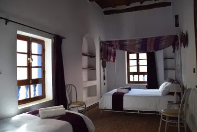 Image de Riad de charme avec terrasse vue mer proche de la Skala - Chambre triple