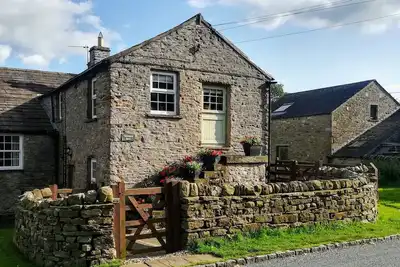 Image de Timbessie Barn au coeur du village traditionnel de Wensleydale, Yorkshire Dales.