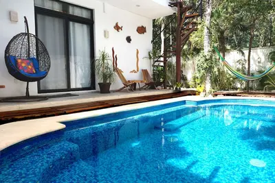 Image de PRÈS De La Plage! ! Villa 3 chambres, piscine privée, 10 personnes! En Aldea Zama.