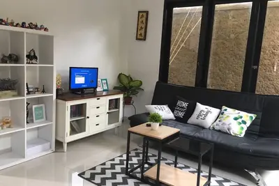 Image de Chambre avec vue sur la rivière à Denpasar