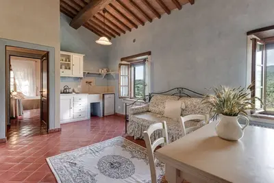 Image de Appartement avec vue sur les collines siennoises, piscine et wi-fi gratuit