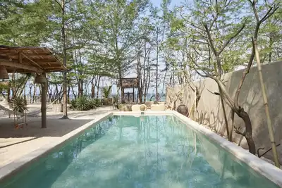 Image de Maison privée en bord de mer à Gili avec le meilleur endroit pour faire de la plongée avec tuba à votre porte