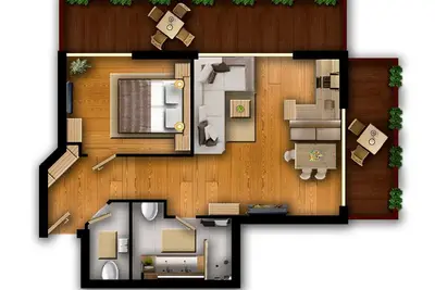 Image de Type 1- 1 chambre Ă coucher, 2-4 pax. - Appartements Pepi's Suites Lechtal