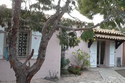 Image de Maison plain pied vue mer, jardin+terrasse, 2 chambres climatisées, Wifi, garage