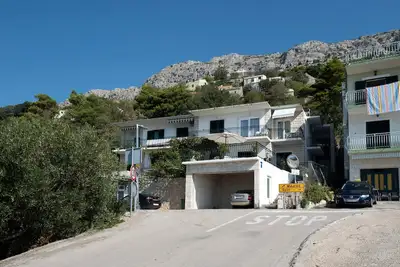 Image de Appartement de deux chambres avec le balcon et la vue sur le mer Brela, Makarska (A-16603-b)