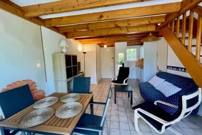 Image de Maison proche plage avec jardinet, 3 pièces, 40m², parking privé, animaux acceptés