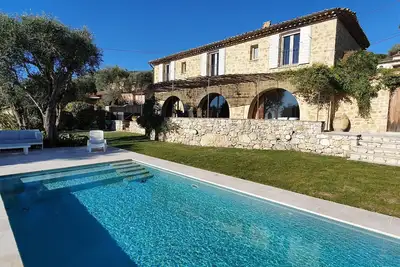 Image de Villa provençale en pierre avec vue mer panoramique, piscine chauffée et Spa