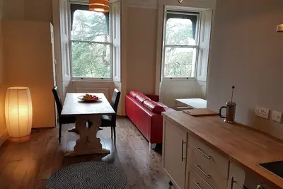Image de Grand appartement d'un lit avec vue