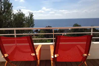 Image de Beau 3 pièces vue mer, climatisation, internet, piscine, 4-6 personnes