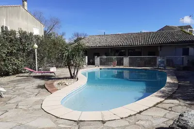 Image de Pinet villa tt confort Grande Piscine Privee Wifi  4 ch 8 pers 10km mer