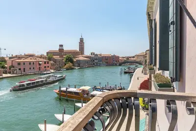 Image de Suite Ametista avec vue panoramique sur le canal et balcon