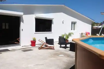Image de Villa, piscine et grand jardin, à 80 m de la plage Petit Macabou