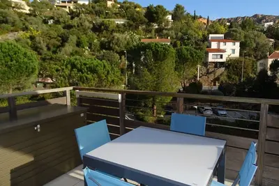 Image de Appartement pour 5 pers, piscine, internet, proche plage et commerces Ă pied