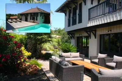 Image de Villa de luxe avec piscine chauffée et clime au pied des dunes au Cap Ferret