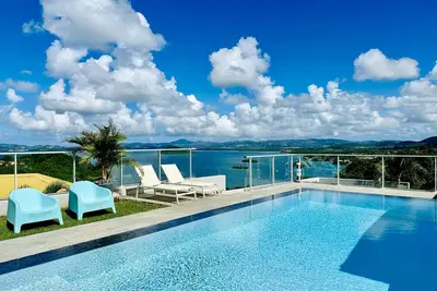 Image de Villa luxueuse 8 personnes, piscine chauffée à 30° + vue mer = Super Vacances