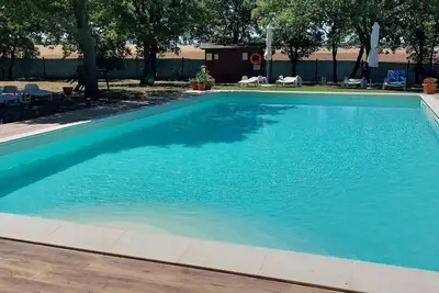 Image de Caractéristique appartement dans vieux chalet Umbro-Toscano Avec Piscine