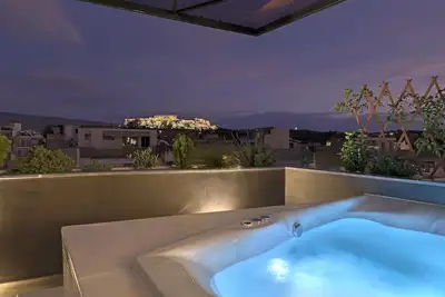 Image de Appartement Jacuzzi avec vue sur l'Acropole