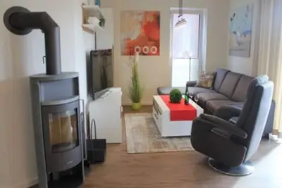 Image de Goéland argenté dans le verger de cerisiers à Kellenhusen - Appartement neuf exclusif (2018).
