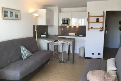 Image de Location appartement la Grande Motte 4 personnes 1ere ligne vue mer