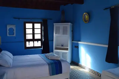 Image de Riad de charme avec terrasse vue mer proche de la Skala - Chambre double vue mer