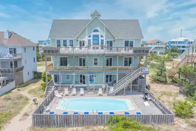 Image de Regardez le crash des vagues, bord de l'océan avec piscine, bain à remous, salle de jeux, chien-friendly, barbecue