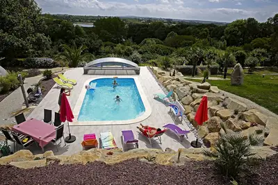 Image de Paradis pour ceux qui recherchent la tranquillité, piscine chauffée