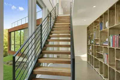 Image de Maison d'architecte moderne East Hampton sur l'eau