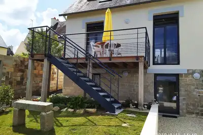 Image de Maison de tourisme 3 étoiles, calme, avec terrasse et jardin, vue sur l'Odet