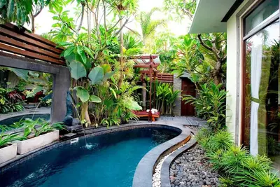 Image de Style balinais avec jardin tropical 2 Br Villa Ă Canggu, votre refuge parfait!