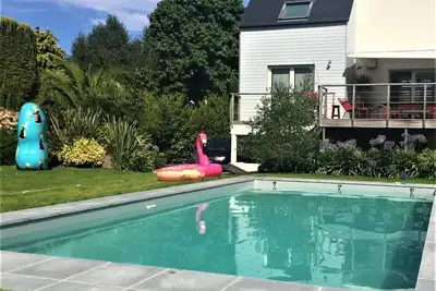 Image de Maison 4 étoiles pour 8 pers avec piscine privée à Perros-Guirec