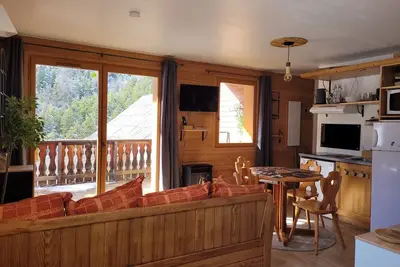 Image de Spacieux studio avec balcon et box à ski à Pra-Loup